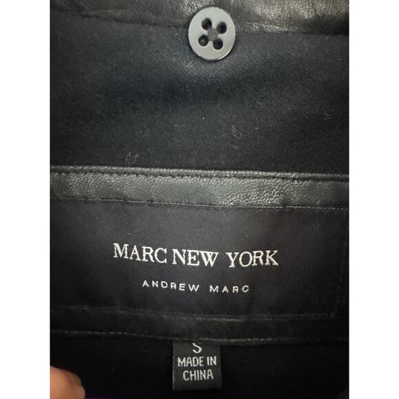 Marc New York VINTAGE Andrew Marc Leather Jacket in Black, Size Small - Picture 3 of 13